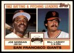 #171 Giants Leaders & Checklist Joe Morgan / Bill Laskey 