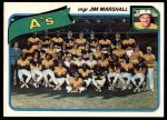 #96 Athletics Team Checklist Jim Marshall 