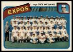 #479 Expos Team Checklist Dick Williams 