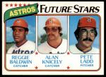 #678 Astros Rookies Reggie Baldwin / Alan Knicely / Pete Ladd 