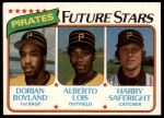 #683 Pirates Rookies Dorian Boyland / Alberto Lois / Harry Saferight 