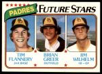 #685 Padres Rookies Tim Flannery / Brian Greer / Jim Wilhelm 