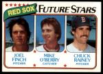 #662 Red Sox Rookies Joel Finch / Mike O'Berry / Chuck Rainey 