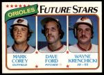 #661 Orioles Rookies Mark Corey / Dave Ford / Wayne Krenchiki 