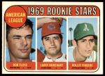 #597 AL Rookies Rollie Fingers / Bob Floyd / Larry Burchart 