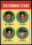 #496 Rookie Stars Steve Dalkowski / Jack Smith / Carl Bouldin / Fred Newman 