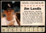 #27 Jim Landis  Hand Cut 