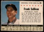 #55 Frank Sullivan  Hand cut - Red Sox 