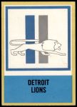 #72 Detroit Lions Logo  