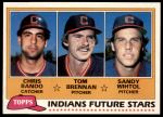#451 Indians Sandy Wihtol  /  Chris Bando  /  Tom Brennan 