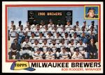 #668 Brewers Team Checklist  