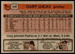 1981 Topps #436 Gary Lucas<br />B81T 07 8798<br /><a class='button AddToCart' data-ajax='true' data-ajax-mode='replace' data-ajax-update='#cart-info' href='/AddToCart?itemId=6890144&quantity=1&type=0'>Add To Cart</a>