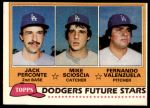 #302 Dodgers Fernando Valenzuela / Mike Scioscia / Jack Perconte 