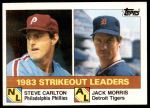#136 Strikeout Leaders Steve Carlton / Jack Morris 