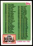 #781 Checklist  