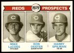#717 Reds Prospects Mike LaCross / Ron Oester / Harry Spilman 