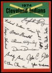 Cleveland Indians Red Team Checklist  