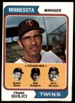 #447 Twins Leaders Frank Quilici / Vern Morgan / Bob Rodgers / Ralph Rowe 