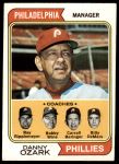 #119 Phillies Leaders Danny Ozark / Carroll Beringer / Bill DeMars / Ray Ripplemeyer / Bobby Wine 