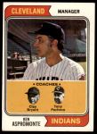 #521 Indians Leaders Ken Aspromonte / Clay Bryant / Tony Pacheco 