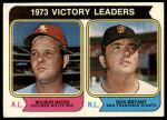 #205 Pitching Leaders Wilbur Wood / Ron Bryant 
