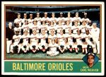 #73 Orioles Team Checklist Earl Weaver 