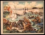 #129 Swimming Jap Calvary Repulsed by Chinese  
