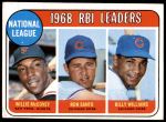 #4 NL RBI Leaders Willie McCovey / Ron Santo / Billy Williams 