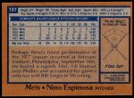 1978 Topps #197 Nino Espinosa<br />B78T 09 3759<br /><a class='button AddToCart' data-ajax='true' data-ajax-mode='replace' data-ajax-update='#cart-info' href='/AddToCart?itemId=6935556&quantity=1&type=0'>Add To Cart</a>