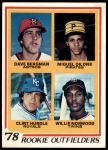 #705 Rookie Outfielders Dave Bergman / Miguel Dilone / Clint Hurdle / Willie Norwood 