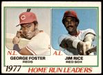 #202 HR Leaders George Foster / Jim Rice 