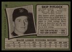 1971 Topps #19 Skip Pitlock<br />B71T 11 7009<br /><a class='button AddToCart' data-ajax='true' data-ajax-mode='replace' data-ajax-update='#cart-info' href='/AddToCart?itemId=6947650&quantity=1&type=0'>Add To Cart</a>