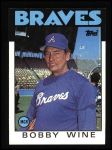 #57 Braves Team Checklist Bobby Wine 