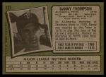 1971 Topps #127 Danny Thompson<br />B71T 11 7735<br /><a class='button AddToCart' data-ajax='true' data-ajax-mode='replace' data-ajax-update='#cart-info' href='/AddToCart?itemId=6951098&quantity=1&type=0'>Add To Cart</a>