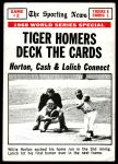 #163 1968 World Series - Game #2 - Tiger Homers Deck The Cards Willie Horton / Tim McCarver 