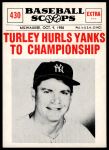 #430 Hurls Yanks to Championship Bob Turley 