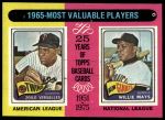#203 1965 MVPs Willie Mays / Zoilo Versalles 