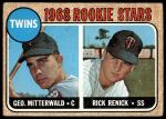 #301 Twins Rookies George Mitterwald / Rick Renick 