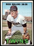 #98 Rich Rollins Red or Black Line on Glove Label 