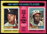 #199 1961 MVPs Roger Maris / Frank Robinson 