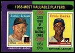 #196 1958 MVPs Jackie Jensen / Ernie Banks 