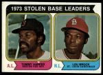 #204 SB Leaders Tommy Harper / Lou Brock 