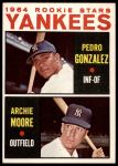 #581 Yankees Rookies Pedro Gonzalez / Archie Moore 