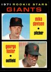 #276 Giants Rookies George Foster / Mike Davison 