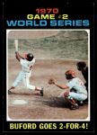 #328 1970 World Series - Game #2 - Buford Goes 2-for-4 Don Buford / Johnny Bench 