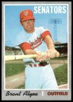 #303 Brant Alyea No baseball in cartoon on Back 