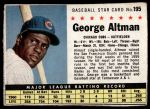 #195 George Altman  Hand Cut 