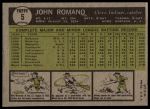 1961 Topps #5 John Romano<br />B61T 14 9281<br /><a class='button AddToCart' data-ajax='true' data-ajax-mode='replace' data-ajax-update='#cart-info' href='/AddToCart?itemId=6967815&quantity=1&type=0'>Add To Cart</a>