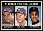 #234 NL ERA Leaders Sandy Koufax / Juan Marichal / Mike Cuellar 