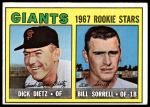 #341 Giants Rookies Dick Dietz / Bill Sorrell 